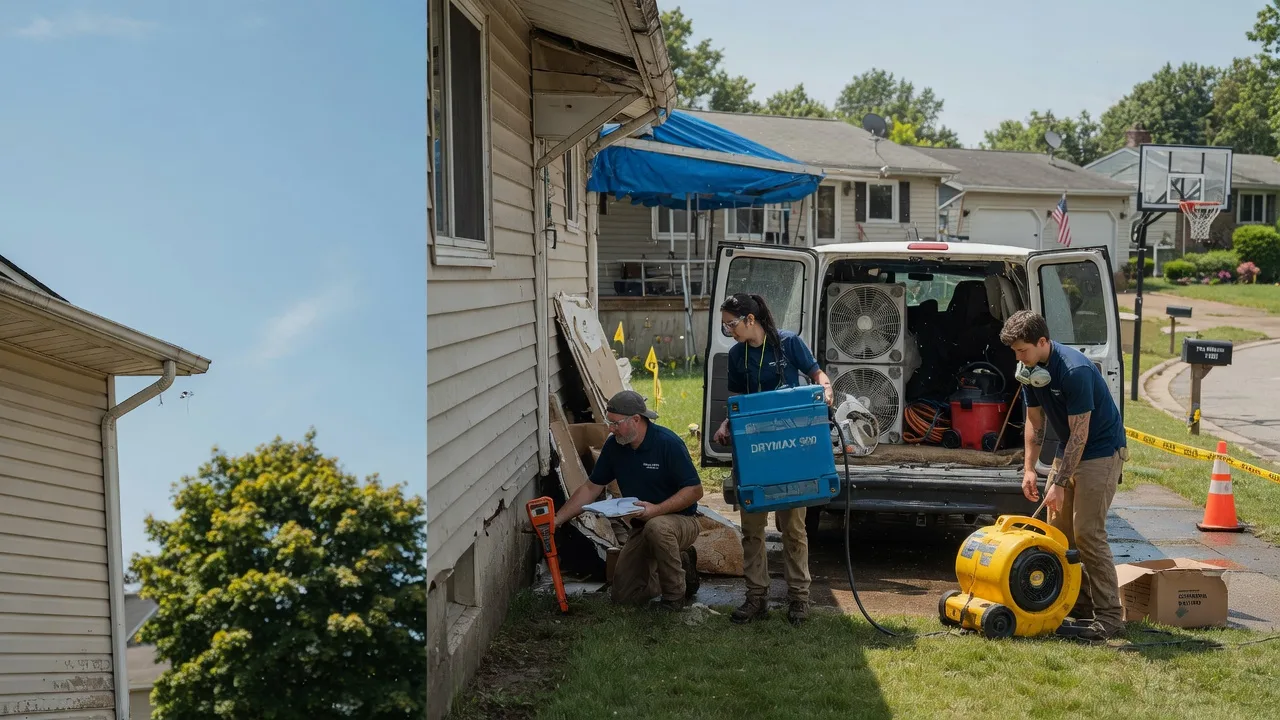 Ceiling Leak Cleanup in Deerfield, OH near me